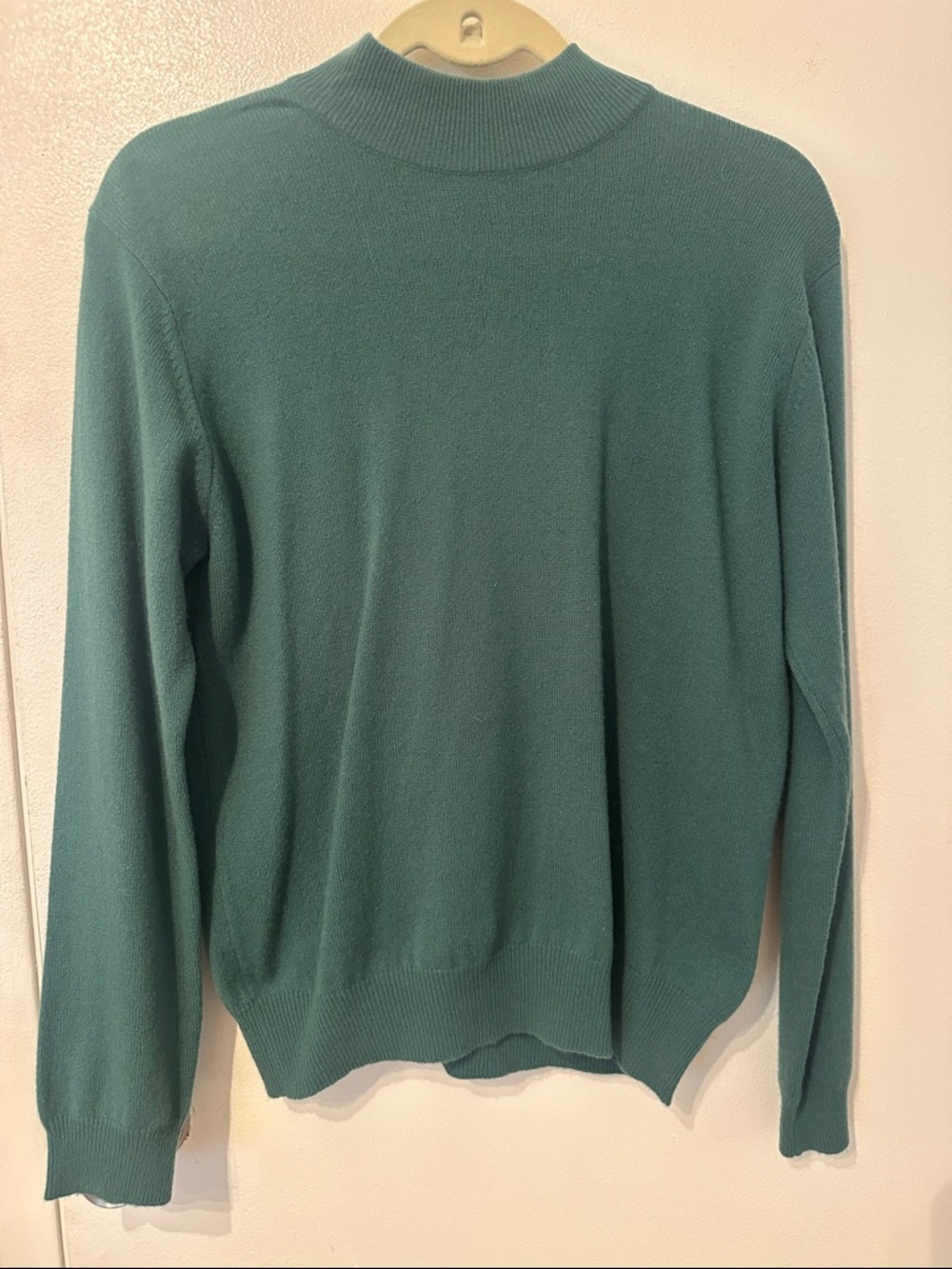 Charter Club Teal Mock Neck Sweater